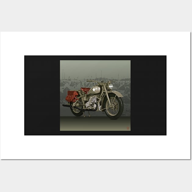 1941 Indian 841 Wall Art by HendricksonDraw